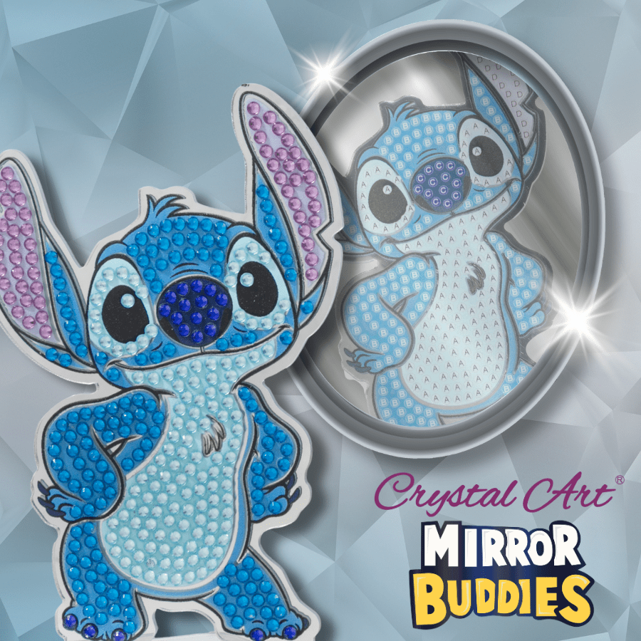 Stitch Crystal Art Mirror Buddies Kit Disney