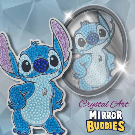 Stitch Crystal Art Mirror Buddies Kit Disney