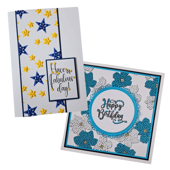 All Kinds Of Birthday Greetings Crystal Art A6 Scrapbook Stamp Set