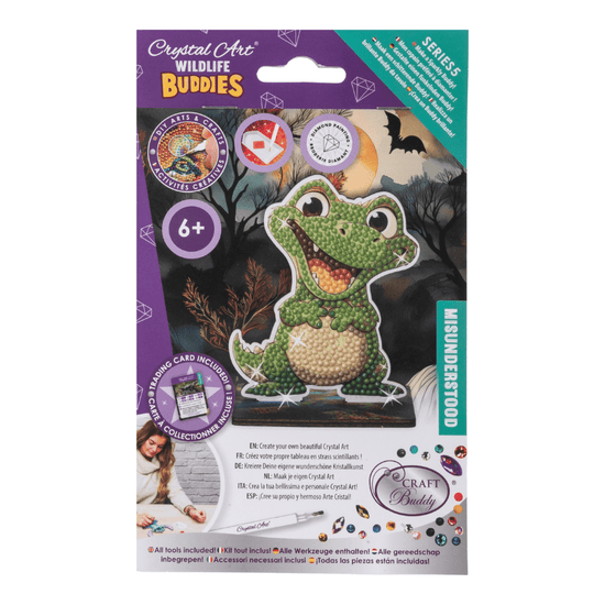 Load image into Gallery viewer, Alligator Crystal Art Wildlife Buddies
