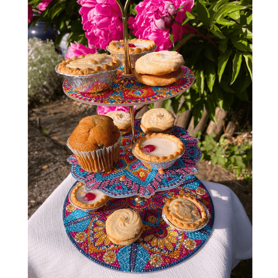 Crystal Art Three Tier Display Cake Stand