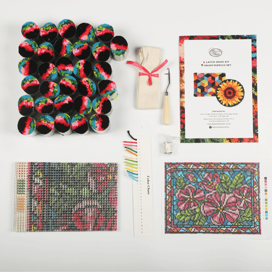 "Stained Glass Window" Latch Hook Rug Kit 48*64cm