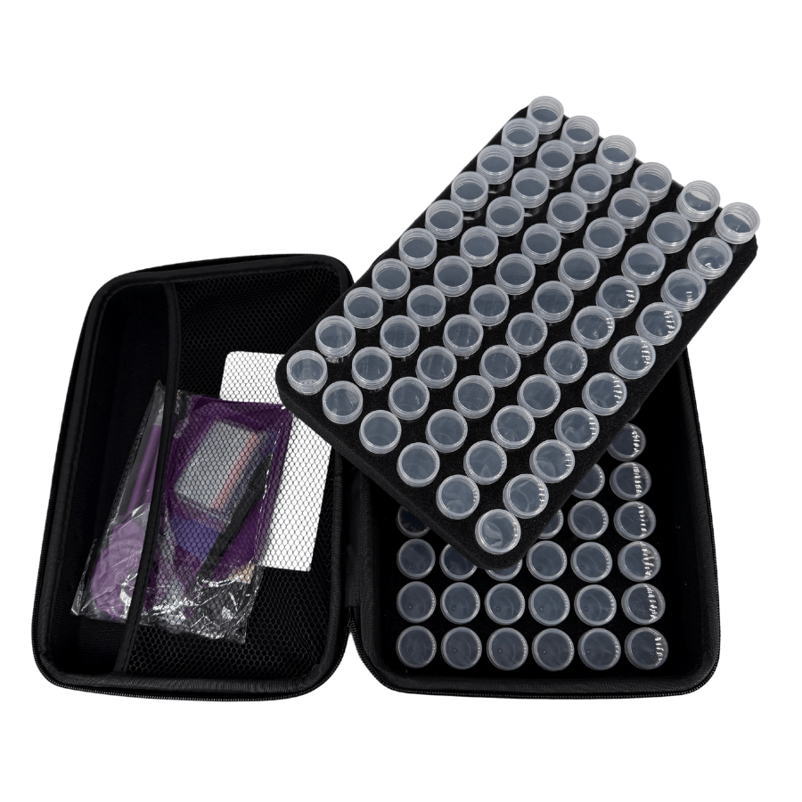 Butterflies Crystal Art Storage Case - 120 Bottles