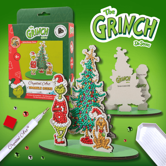 Grinchmas Time Crystal Art Sparkle Scene Kit