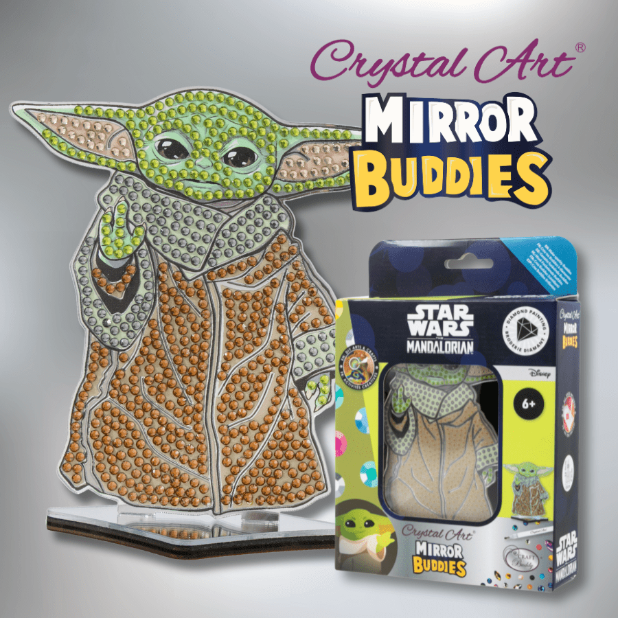 Grogu Crystal Art Mirror Buddies Kit Star Wars