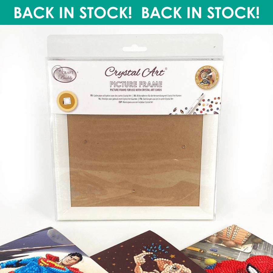 Crystal Art Card Frame - White