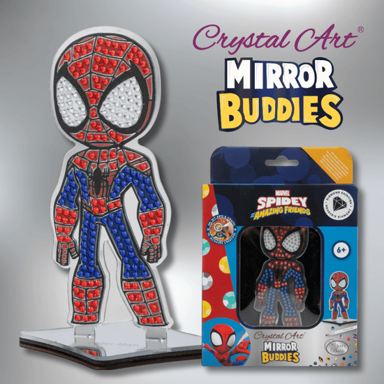 Spiderman Crystal Art Mirror Buddies Kit MARVEL