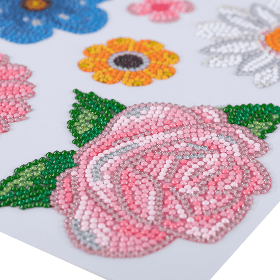 Load image into Gallery viewer, &amp;quot;Flowers&amp;quot; Crystal Art Home Décor Decals
