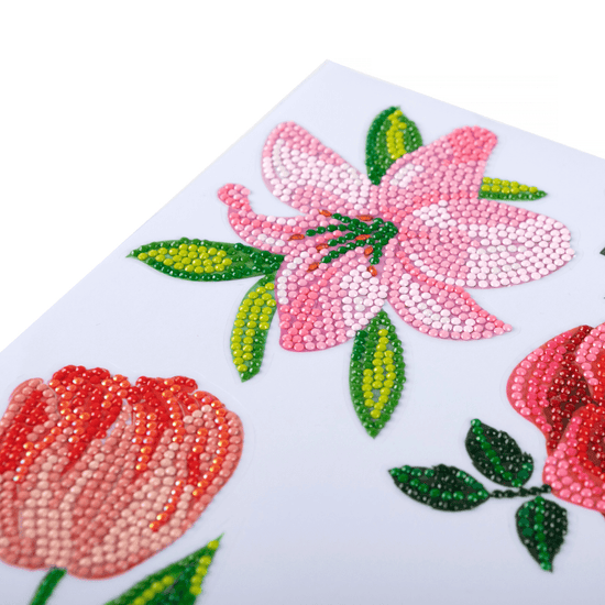 Load image into Gallery viewer, &amp;quot;Flowers&amp;quot; Crystal Art Home Décor Decals
