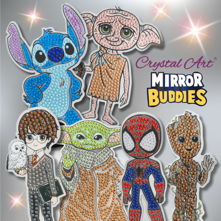 Stitch Crystal Art Mirror Buddies Kit Disney