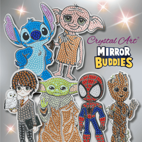 Spiderman Crystal Art Mirror Buddies Kit MARVEL