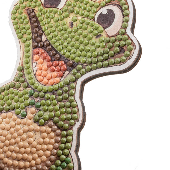 Load image into Gallery viewer, Alligator Crystal Art Wildlife Buddies face
