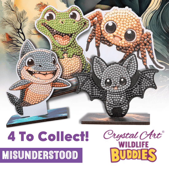 Load image into Gallery viewer, Alligator Crystal Art Wildlife Buddies group
