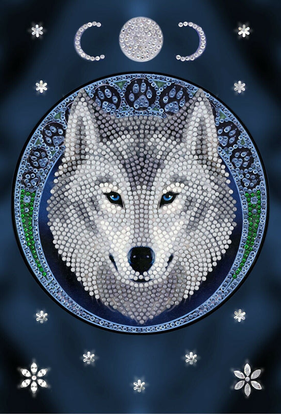 Anne Stokes Lunar Wolf Notebook Crystal Kit image