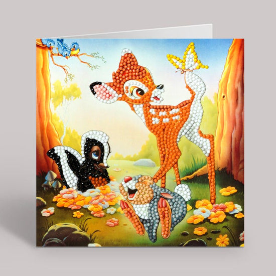 Bambi Friends Crystal Art Card 2