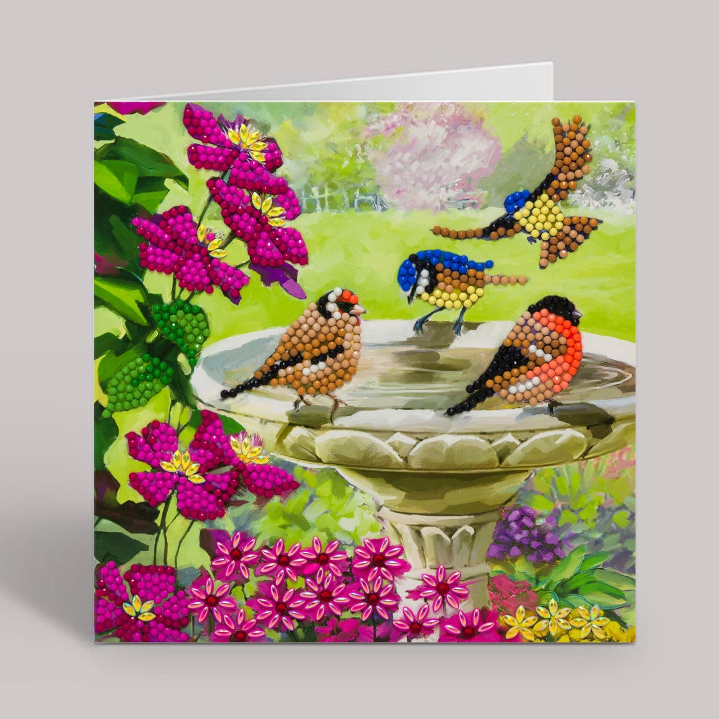 Birds crystal art card kit 2