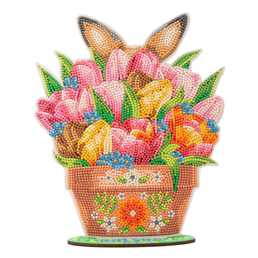 Bloomscape Bunny Crystal Art Wooden Decoration Kit