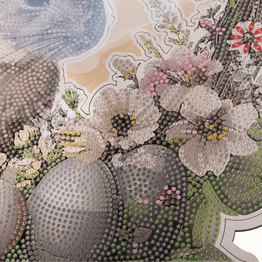 Boho Bunny Crystal Art Wreath Kit