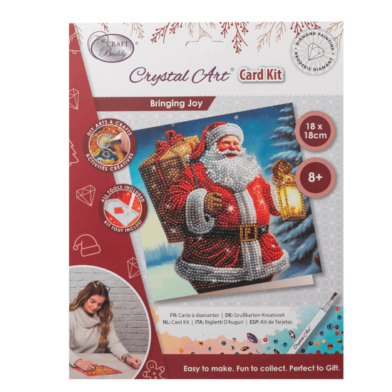 Bringing Joy Crystal Art Card 18x18 pack