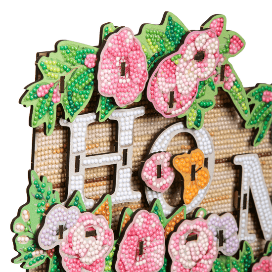 Load image into Gallery viewer, CA-HD041KT Crystal Art Hanging Home-Sign close up
