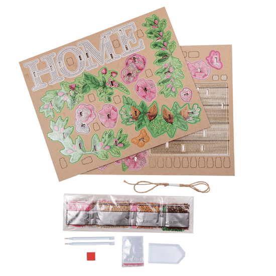 Load image into Gallery viewer, CA-HD041KT Crystal Art Hanging Home-Sign contents
