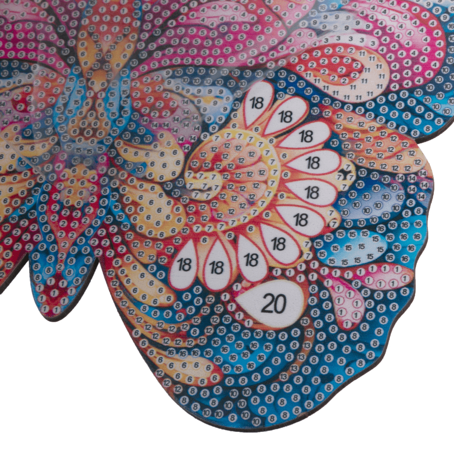 CA-MDF-070 Bright Butterfly Crystal Art Shaped Box Kit 9