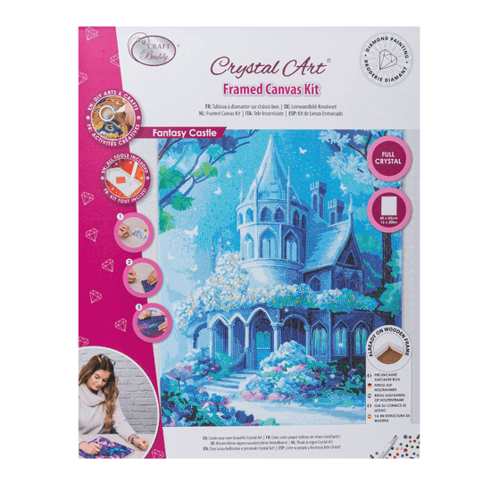 Load image into Gallery viewer, CAK-A234L Fantasy Castle Crystal Art Canvas Kit 40x50cm 8
