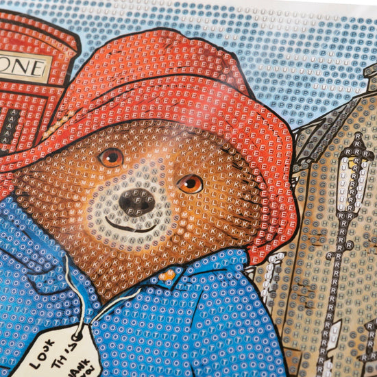 Load image into Gallery viewer, &amp;quot;Taking A Stroll&amp;quot; Paddington Bear Crystal Art Framed Kit 21x25cm
