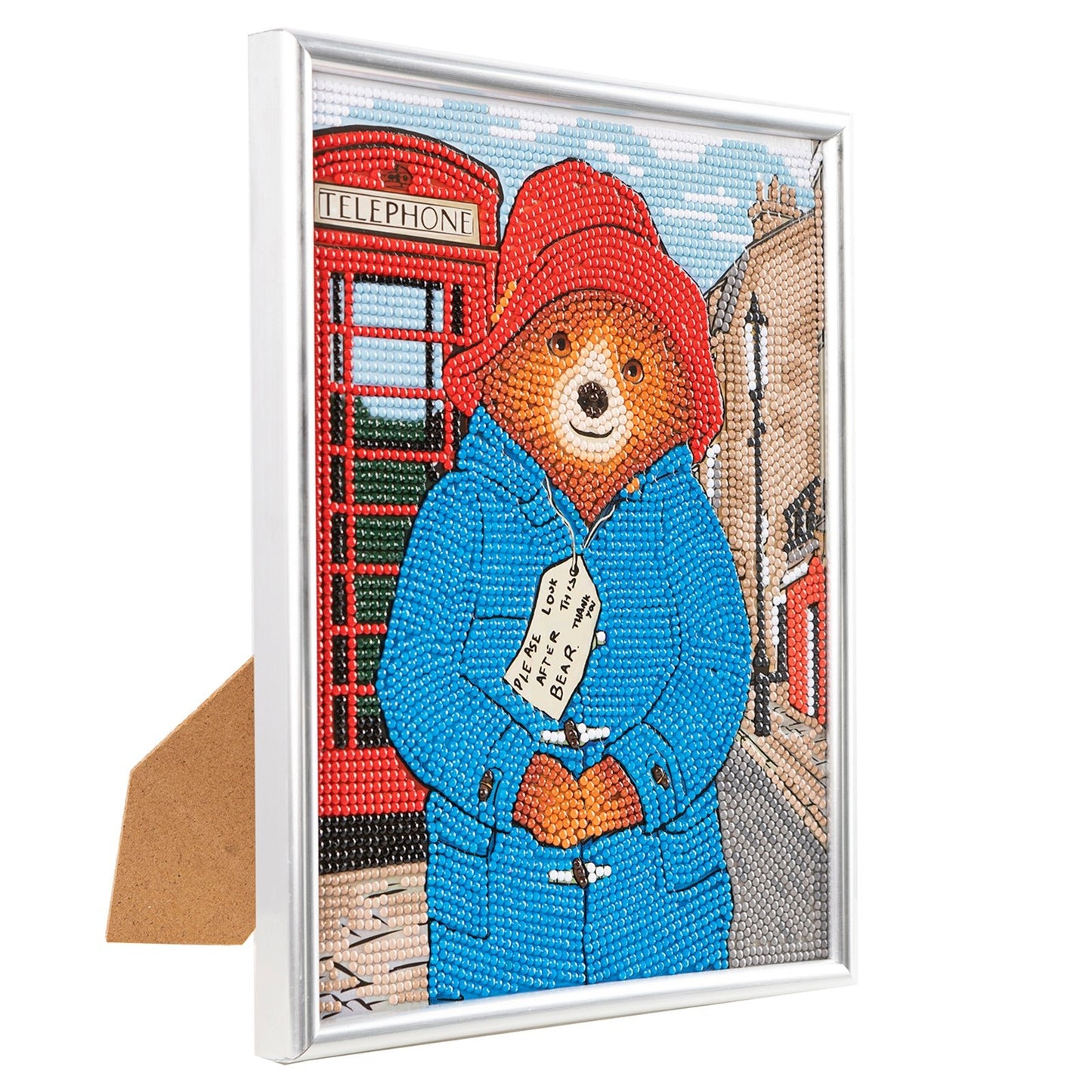 "Taking A Stroll" Paddington Bear Crystal Art Framed Kit 21x25cm