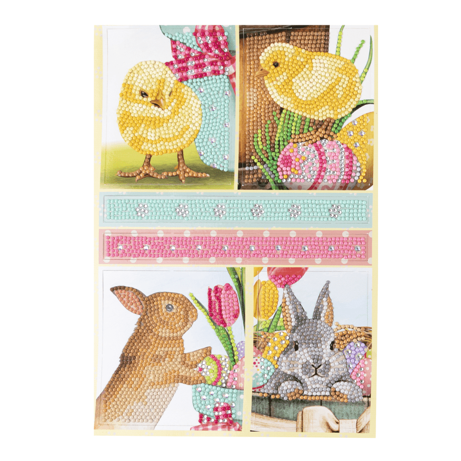 CAPAP-001 Easter Wishes Crystal Art Papercrafting Kit 5