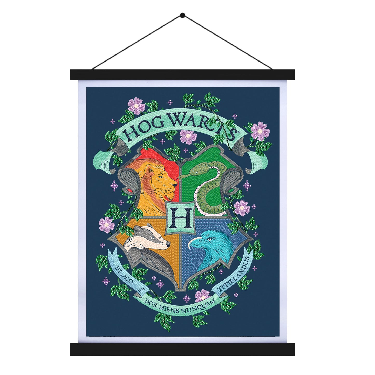 "Hogwarts Crest" Harry Potter Crystal Art Scroll