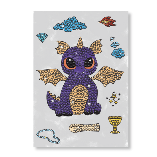 CCST164 Magical Dragon Crystal Art A6 Stamp Set 9