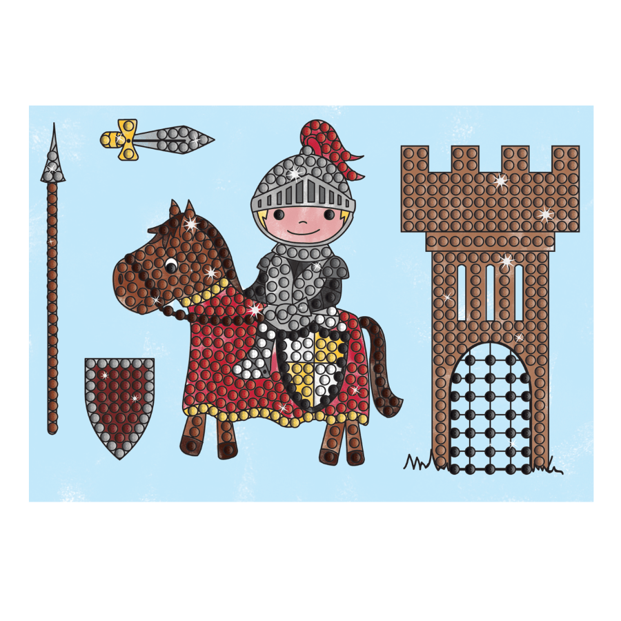 "Noble Knight" Crystal Art A6 Stamp Set