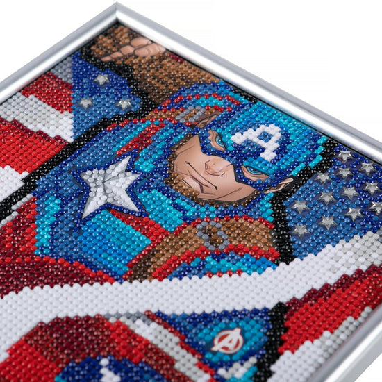 "Captain America" Crystal Art Framed Picture Kit 21x25m