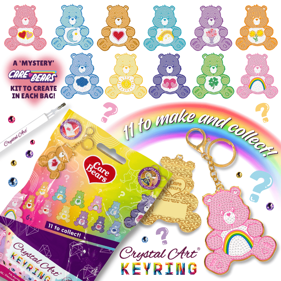 Care Bears Crystal Art Keyring - Blind Bag
