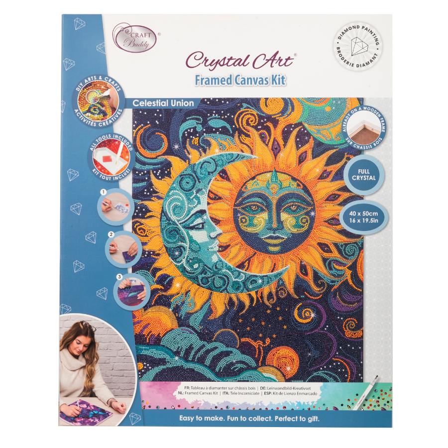 Celestial Union Crystal Art Canvas Kit 40x50cm