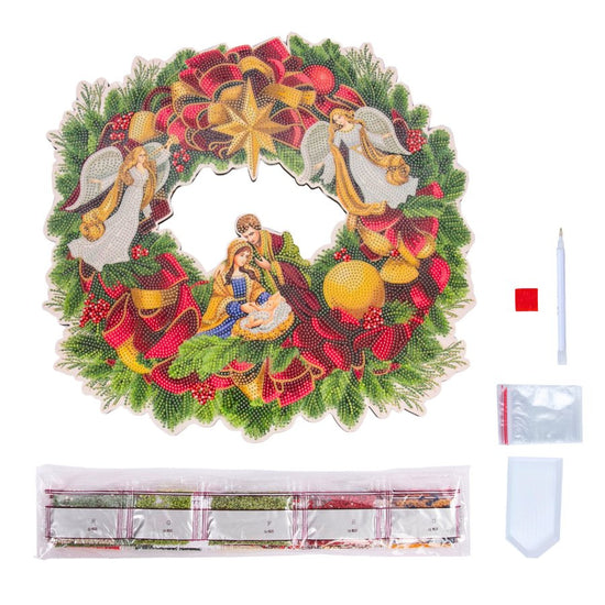 Christmas Crystal Art 3D Wreath Kit 6