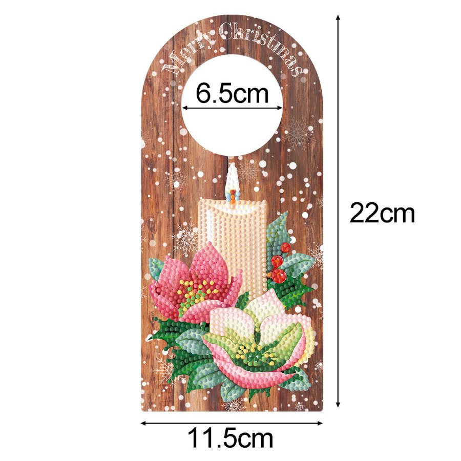 "Christmas Door Hangers" Crystal Art Decoration Kit x 3