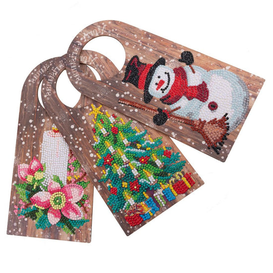 Christmas Door Hangers Crystal Art Decoration Kit 3