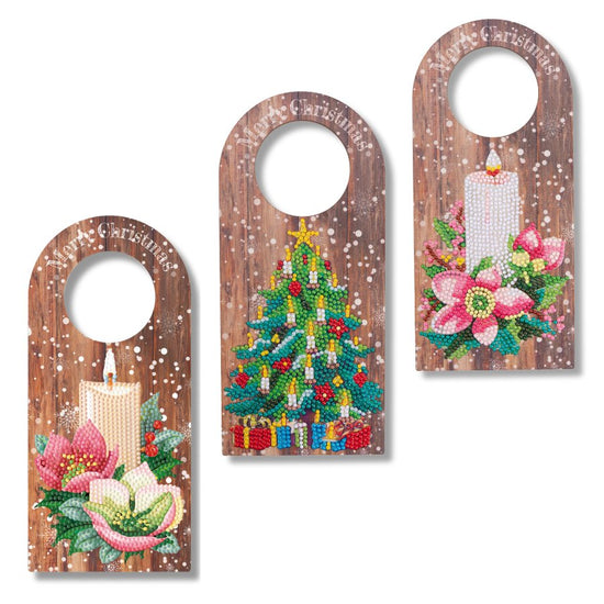 Christmas Door Hangers Crystal Art Decoration Kit 5