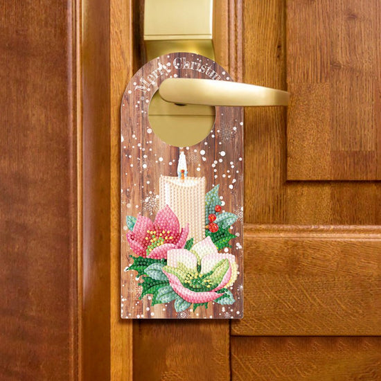 Christmas Door Hangers Crystal Art Decoration Kit 8