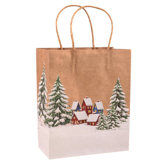 Christmas Gift Bag Tag Crystal Art Set 3