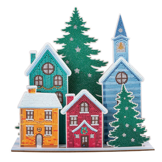  Craft Buddy Crystal Art 3D Scene Winter Village complete