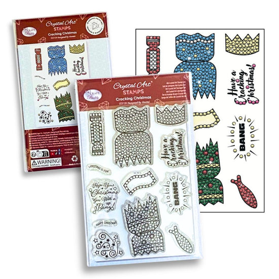 "Cracking Christmas” Crystal Art A6 Stamp Set