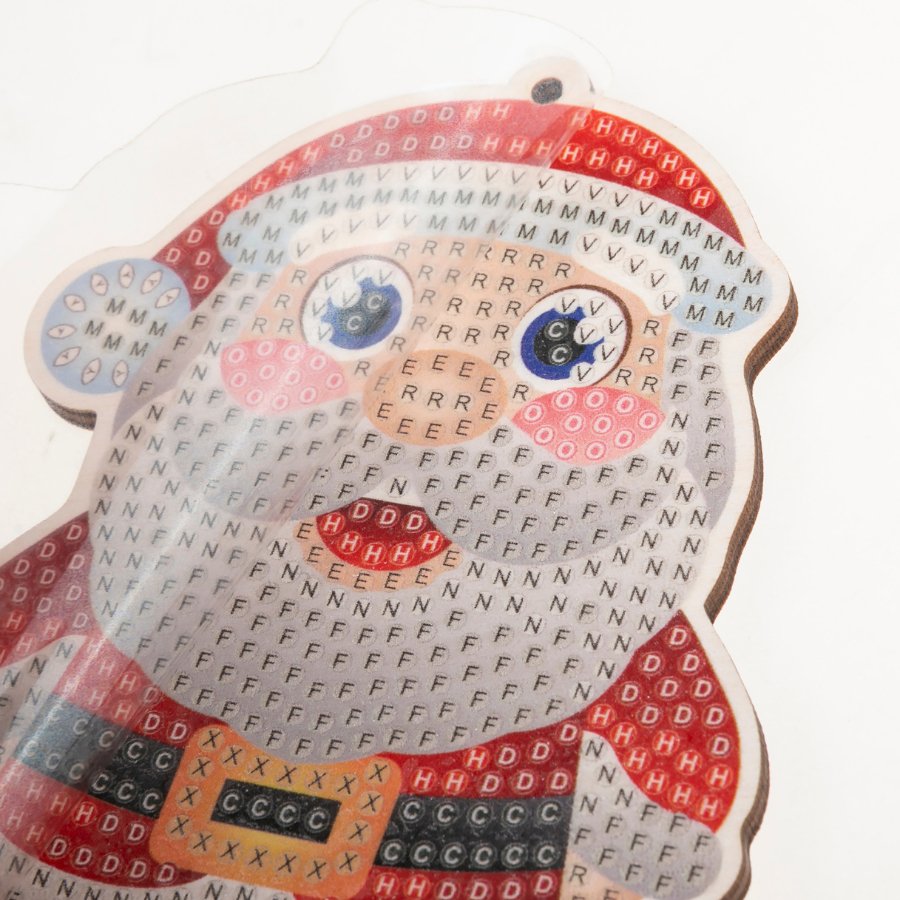 Crystal Art Buddies Series 4 Festive Decoration Santa closeup1