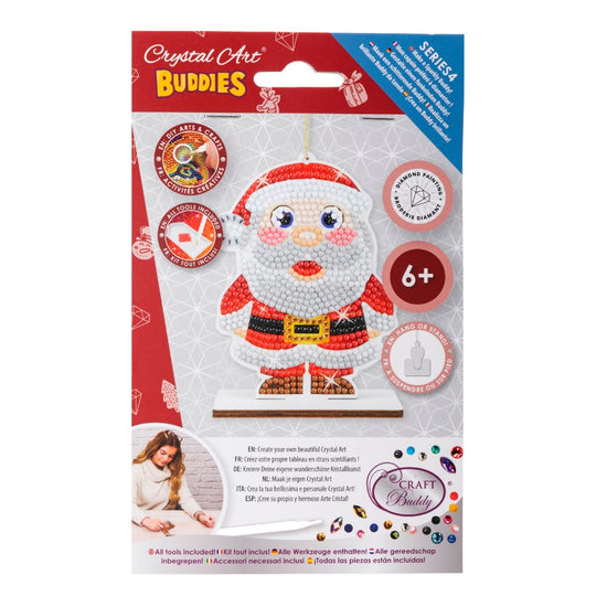 Crystal Art Buddies Series 4 Festive Decoration Santa pack front