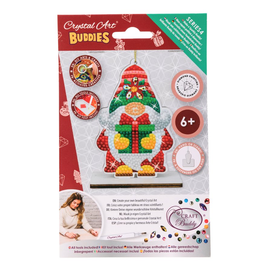 Crystal Art Buddies Series 4 Gnome pack front