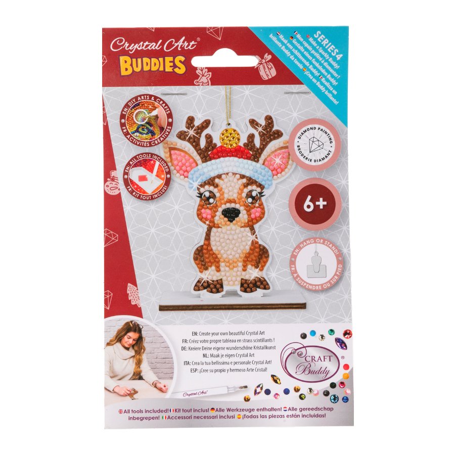 Crystal Art Buddies Series 4 Reindeer pack front