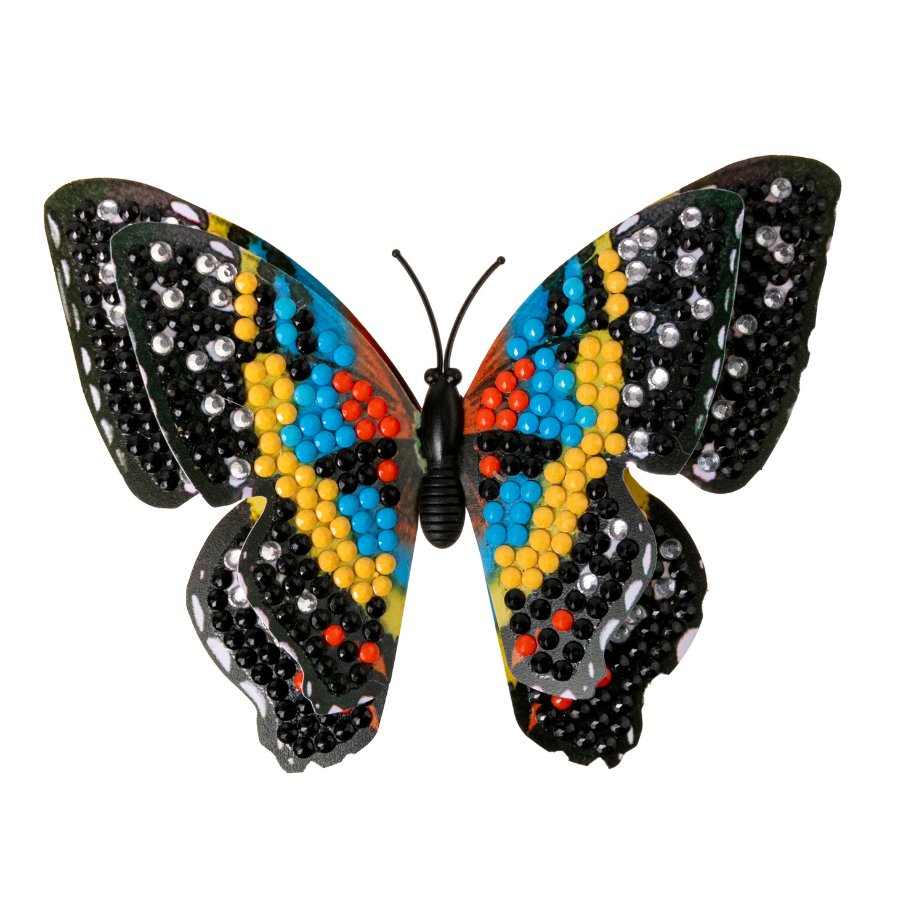 Crystal Art Decorative Double Layered Butterflies - Set of 24