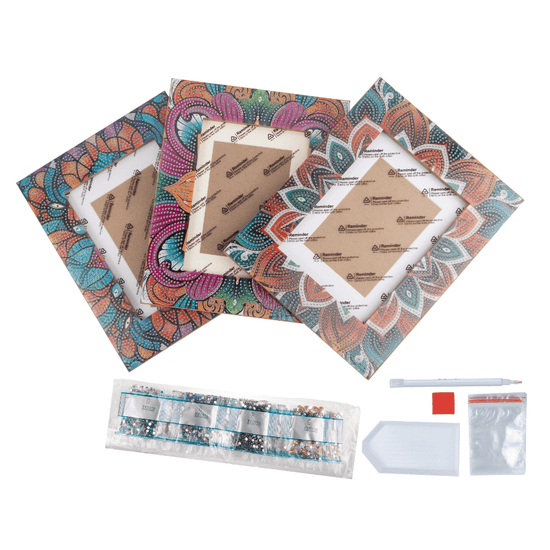 Crystal Art Pattern Picture Frames Set 1